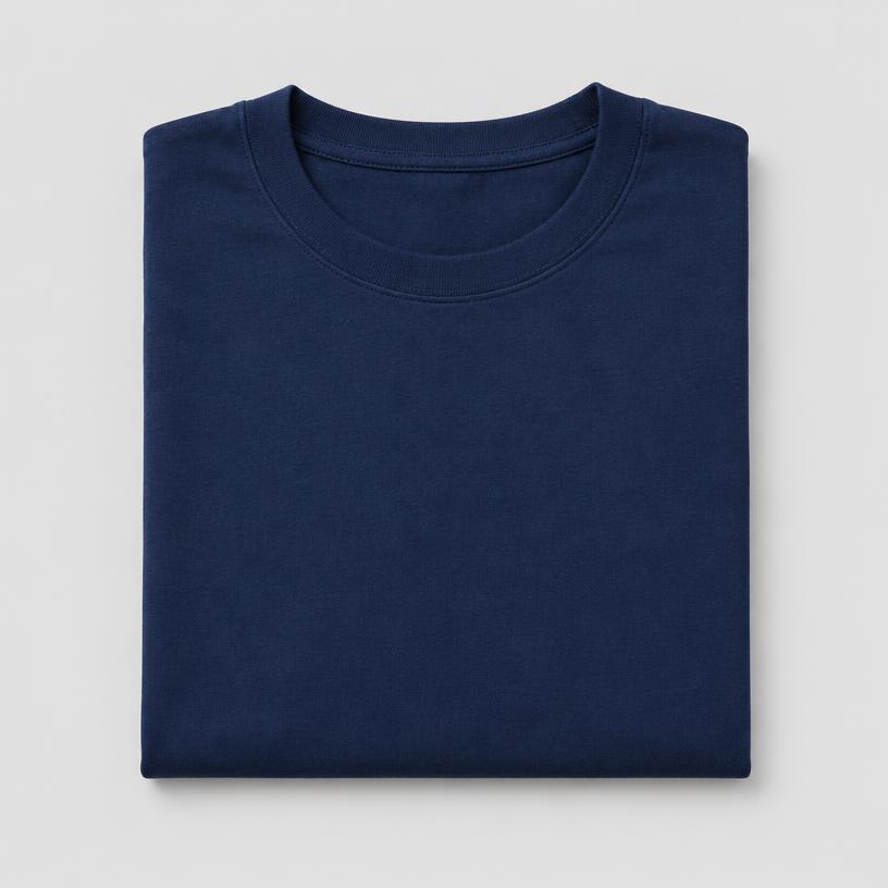 Navy Cotton Tee